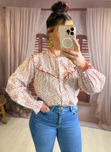 Charger l'image dans la galerie, Chemise fleuri rouge VERA (34 au 48 )