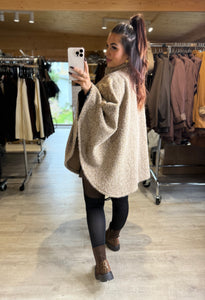 Poncho beige KAMILA (36 au 50)
