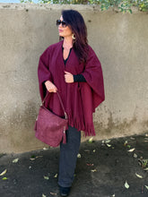 Charger l&#39;image dans la galerie, Sac effet daim bordeaux CATIA