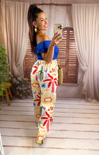 Charger l'image dans la galerie, Pantalon motif coeur bleu EULALIE (34 au 48)