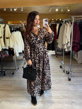 Charger l&#39;image dans la galerie, Robe longue léopard marron MARWA (taille 36 au 48)