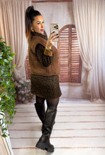 Charger l'image dans la galerie, Gilet sans manche boutons or chocolat BILLIE (34 au 46)