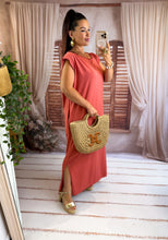 Charger l'image dans la galerie, Robe tee shirt épaulette terracota LAGUNE (38 au 44) New