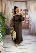 Charger l'image dans la galerie, Ensemble chocolat top + jupe AUSTRALIA (36 au 42)