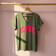 Charger l'image dans la galerie, TEE shirt kaki iconic fuchsia LILO ( 36 au 44)