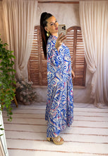 Charger l'image dans la galerie, Robe loose bleu THAIS (38 au 46)