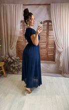 Charger l'image dans la galerie, Robe bleu marine LISANDRA (34 au 48 )