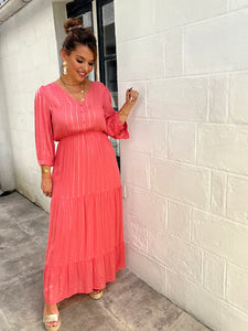 Robe dos nu Claudia corail ( reste taille m/l )