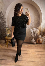 Charger l&#39;image dans la galerie, Robe noir dos nu sequin MILA (36 au 38)⭐️