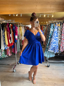 Robe courte bleu calina ☀️( s/m/l)