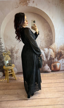 Charger l&#39;image dans la galerie, Robe longue noir irisé BIANCA (36 au 48) ⭐️