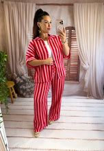 Charger l'image dans la galerie, Chemise rayé rose/rouge KALA (36 au 48)