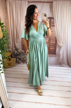 Charger l'image dans la galerie, Robe vert d'eau AMOR (34 au 48)