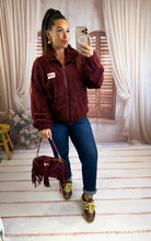 Charger l'image dans la galerie, Veste polaire bordeaux CÉLESTE (36 au petit 44)