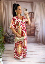 Charger l'image dans la galerie, Robe motif framboise FAUVE ( 36 au 48)