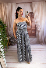 Charger l'image dans la galerie, Ensemble jupe + bandeau rayé bleu ( 38 au 44 )