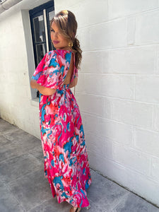 Robe dos nu Lynda fushia (reste taille s/m )