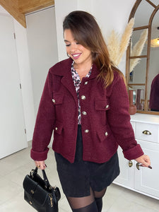 Veste bordeaux Ariana ( 36 au 44)