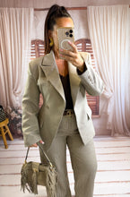 Charger l'image dans la galerie, Blazer taupe cintré SIBILE (36 au 42)