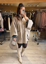 Charger l&#39;image dans la galerie, Poncho écru KAMILA (36 au 50)