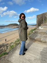 Charger l&#39;image dans la galerie, Imperméable fouré polaire  kaki LAURE  (36 au 42)