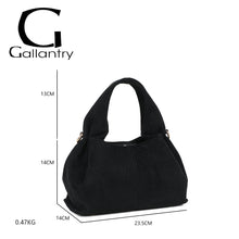 Charger l&#39;image dans la galerie, Sac effet daim noir JACKIE