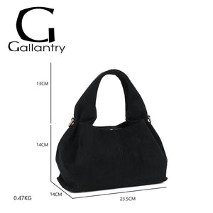 Sac effet daim noir JACKIE