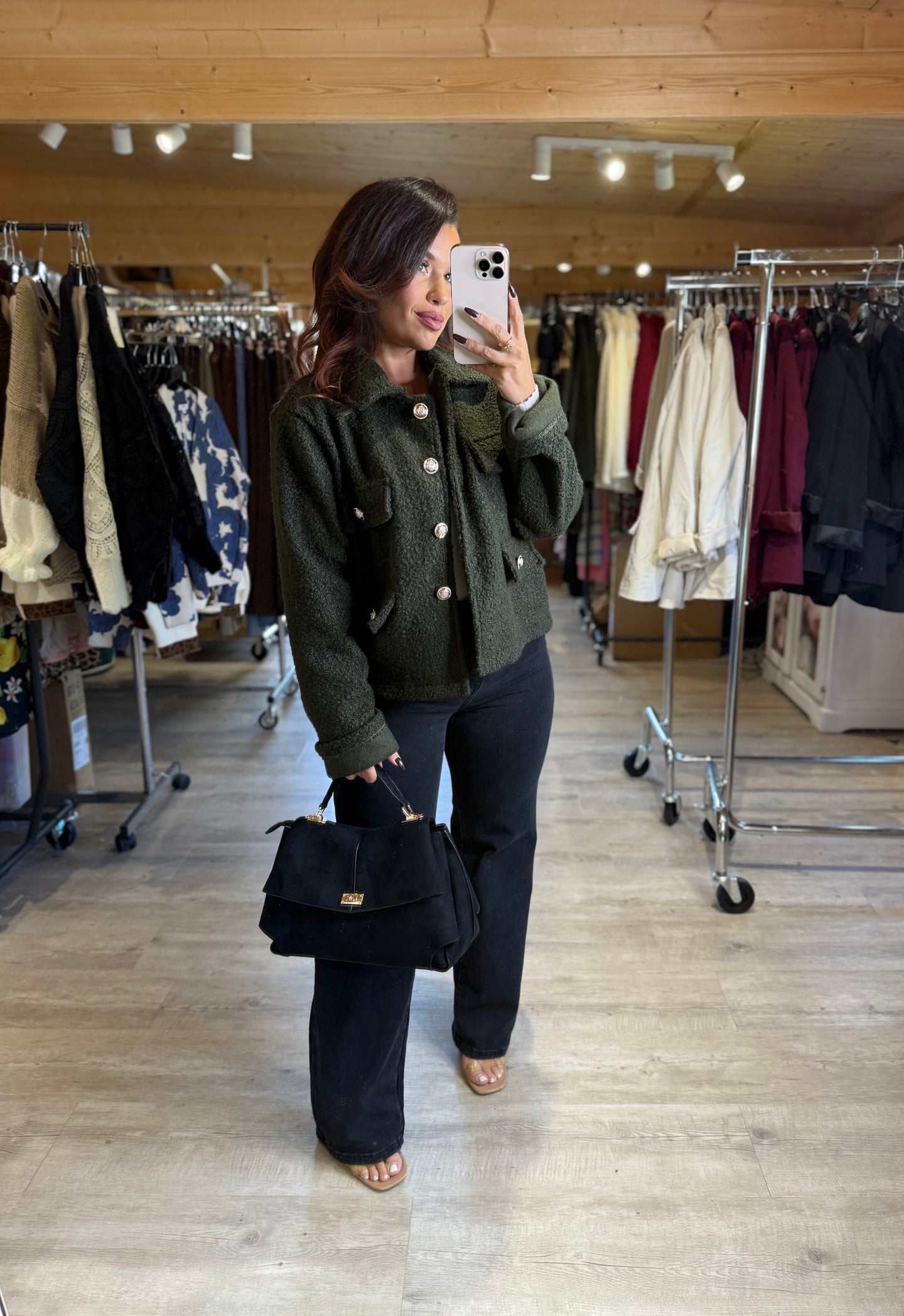 Veste kaki ARIANA (36 au 44)