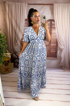 Charger l'image dans la galerie, Robe sirène bleu/blanche YUZU (40 au 48)