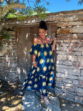Charger l'image dans la galerie, Robe col bardot motif soleil MISA  (36 au 46)