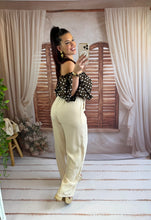 Charger l'image dans la galerie, Pantalon beige à cordelette SOLANGE (36 au 48)
