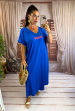 Charger l'image dans la galerie, Robe tee shirt iconic bleu roi ROSE (34 au 46) New