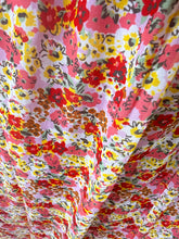 Charger l'image dans la galerie, Jupe fendu fleuri jaune/bordeaux (36 au 46)
