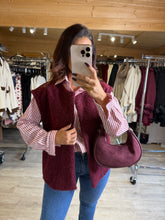 Charger l&#39;image dans la galerie, Gilet sans manches bordeaux YOU (34 au 44)