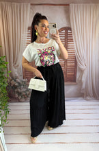 Charger l'image dans la galerie, Pantalon large plissé noir LONDRES (38 au 48)