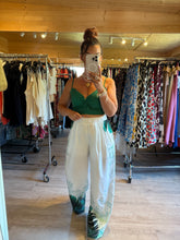Charger l&#39;image dans la galerie, Ensemble top + pantalon vert AMALIA