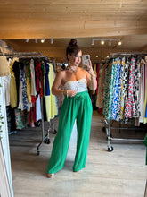 Charger l'image dans la galerie, Pantalon vert gaz de coton Nina ( 38 au 48. )☀️