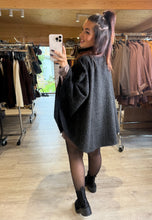Charger l&#39;image dans la galerie, Poncho noir KAMILA (36 au 50)