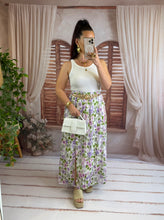 Charger l'image dans la galerie, Jupe fleuri lila DIANE (36 au 46)