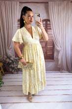 Charger l'image dans la galerie, Robe longue jaune MONA ( 36 au 48 )