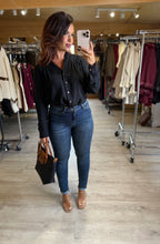 Charger l&#39;image dans la galerie, Chemise noir LEILA (36 au 48)