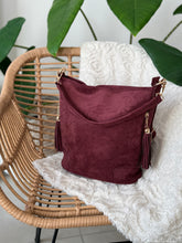 Charger l&#39;image dans la galerie, Sac effet daim bordeaux CATIA