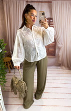 Charger l'image dans la galerie, Chemise blanche broderie JACQUELINE (36 au 42)