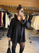 Charger l&#39;image dans la galerie, Chemise noir oversize VERO  (40 au 48)