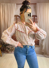 Charger l'image dans la galerie, Chemise fleuri rouge VERA (34 au 48 )