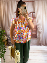 Charger l'image dans la galerie, Top fleuri multicolore JEANETTE (36 au 48)