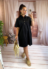 Charger l'image dans la galerie, Robe courte en jeans noir BRAZIL (34 au 48)