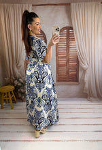 Charger l'image dans la galerie, Robe blanche/bleu LIORÉ ( 36 au 48 )