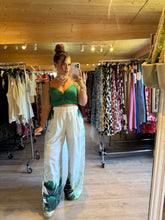 Charger l&#39;image dans la galerie, Ensemble top + pantalon vert AMALIA