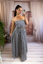 Charger l'image dans la galerie, Ensemble jupe + bandeau rayé bleu ( 38 au 44 )